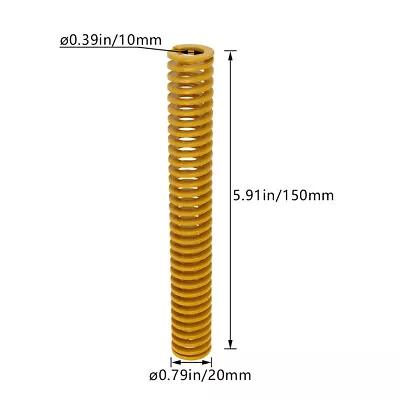 Mould Die Spring Spiral Stamping Extra Light Load Compression Yellow/Red/Blue • $8.41