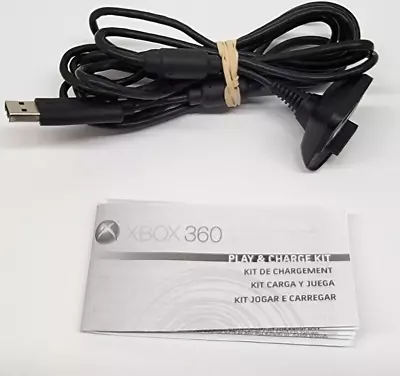 Official OEM Microsoft Xbox 360 Pay & Charge USB Cable Charger W/ Manual • $9.95