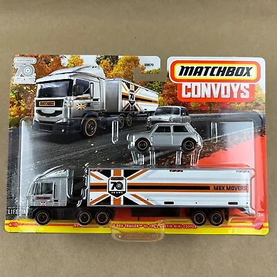 2024 Matchbox Convoys Cabover Box Trailer 1964 Austin Mini Cooper 1:64 Diecast • $14.99