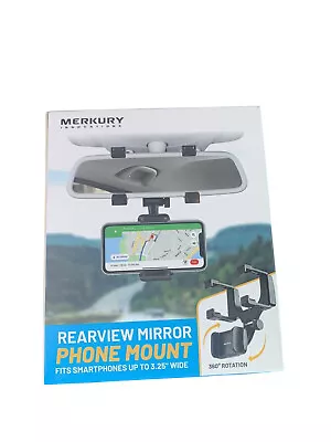 Merkury Innovations Car Rearview Mirror Phone Mount Black • $9.99