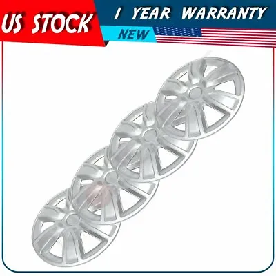 $41.51 • Buy Full 4 Silver Hubcaps Rim 15  Wheel Covers 2009-2018 For Toyota Camry Corolla