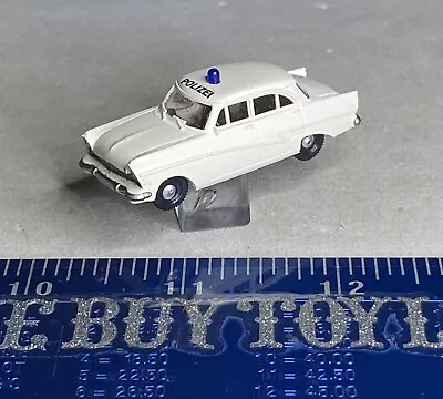 Vintage Brekina 1:87 - Ford Taunus Police Polizei Car - White Blue Berry - VHTF • $14.95