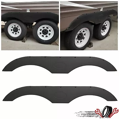 Pair Of Tandem Trailer Fenders Skirt In Black For RVs Campers And Trailers • $74.90