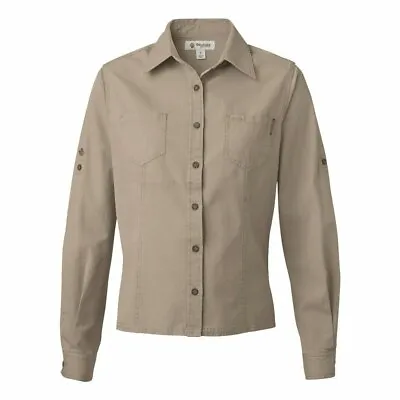 NEW DRI Duck Women's Mortar LONG SLEEVE Shirt ROPE (BEIGE-PUTTY) - SIZE LARGE • $29.95