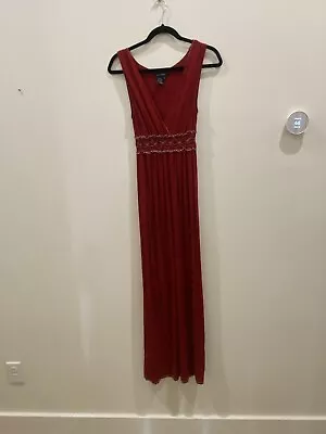 Woman's Max Edition Size S Red Sleeveless Maxi Dress • $12