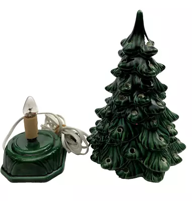 Vintage Holland Mold Christmas Tree Ceramic 1976 Light • $69.99