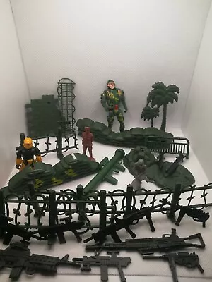 Kids Army Small Figurines War Halo Machine Guns Missiles  Bundle  Lot  • $14.95