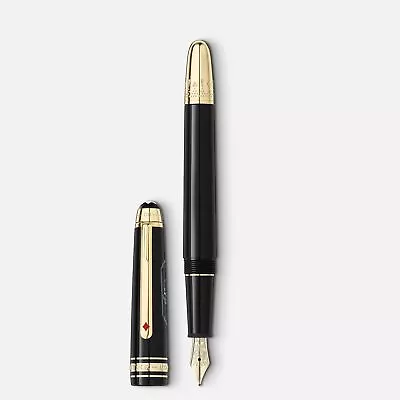 Montblanc Meisterstück Fountain Pen 128381 18K Gold Nib F Around The World Grey • $786.95