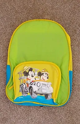 BN MICKEY & MINNIE MOUSE BACKPACK KITBAG Handles 2 Zipped Compartments • £2.99