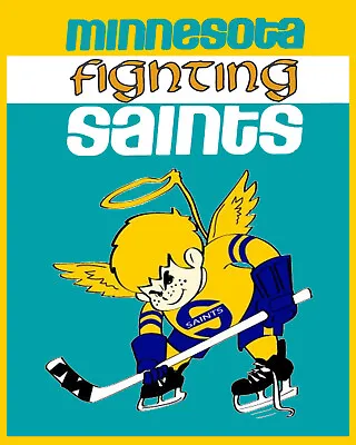 WHA Minnesota Fighting Saints Logo Wall Art Poster 8x10 Color Photo • $6.99