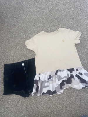 £3 • Buy Girls River Island Jean Shorts 11/12 , Top 9/10 Yrs