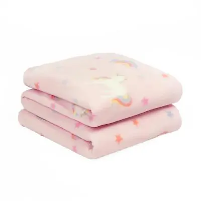 £6.99 • Buy Dreamscene Unicorn Rainbow Polar Fleece Blanket Soft Throw Over Sofa Bed Chair