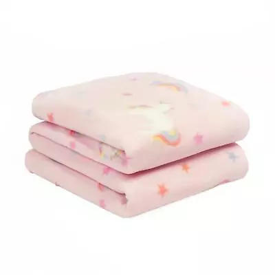 £6.99 • Buy Dreamscene Unicorn Rainbow Polar Fleece Blanket Soft Throw Over Sofa Bed Chair