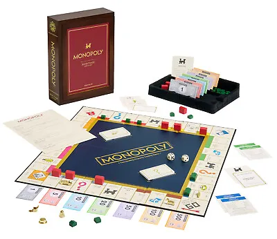 WS Game Company Monopoly Heritage Edition Board Game In Wooden Storage Box New • $49.99