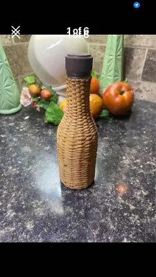 Vintage 1960’s Rare Wicker Wrapped Bottle  • $24.85