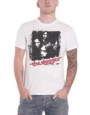 Iggy Pop & The Stooges T Shirt Four Faces Album Cover New Official Mens White • £16.95