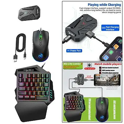 $63.50 • Buy Compact Keyboard With Mouse Backlit Supplies Parts For Android Gaming PC