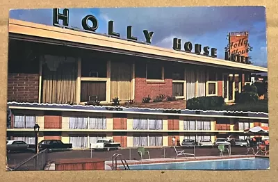 Vintage Postcard Unused - Holly House Motel U.s. Hwys 59 & 80 Marshall Texas • $2.55