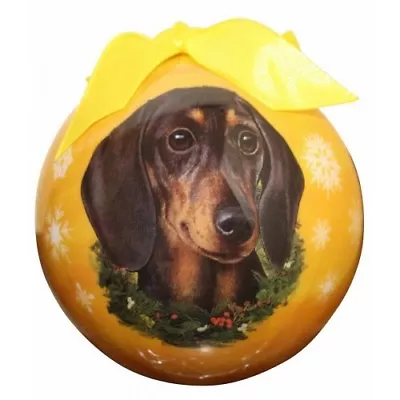 Dachshund Black Dog Pet Christmas Holiday Ball Ornament Love Your Dog Boxed • $9.50