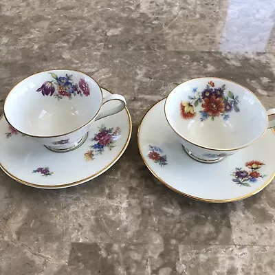 H & C Selb Bavaria Tea Cup And Saucer Set Of 2  • $9.50