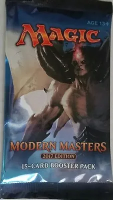 1 (one) - Magic The Gathering MODERN MASTERS 2017 Sealed Booster Pack MTG • $24.99