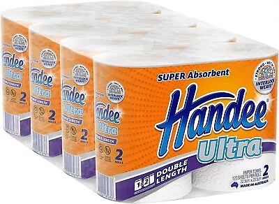 Handee Double Length Ultra Paper Towel (120 Sheets Per Roll) White 8 Count  • $22.99