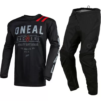 O'Neal Element Off-Road MX Gear Set Dirt Classic Black/Grey - Large / 34 • $103.49