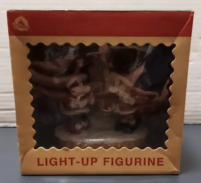 New Box Disney Park Good Tidings Christmas Mickey Minnie Mouse Light Up Figurine • $49.99