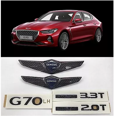 Hood Trunk Wing Logo Letter Carbon Type Emblem Badge For 2018~2021 Genesis G70 • $56.99