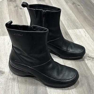 Merrell Women's Spire Zip Waterproof Black Leather Ankle Boots - Size US 7.5 • $50