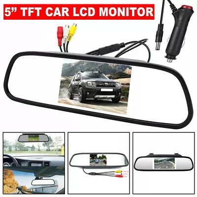 Car Rear View System Monitor 5  TFT LCD For Night Vision Backup Reverse Camera • $29.99