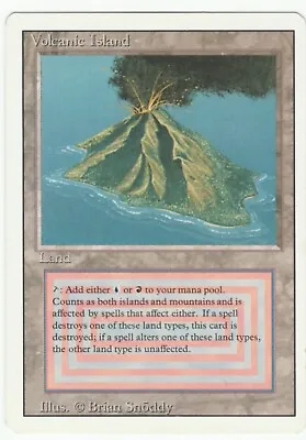 Revised Edition  MTG  Volcanic Island   Magic Dual Land • $629.99