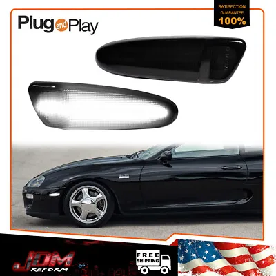 For 2000-2005 Celica/MR2 Spyder JDM BLACK WHITE LED Front Side Marker Lights 2PC • $29.99