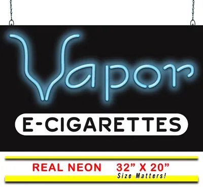 Vapor E-Cigarettes Neon Sign | Jantec | 32  X 20  | Smoke Shop Vape Store Cigars • $389