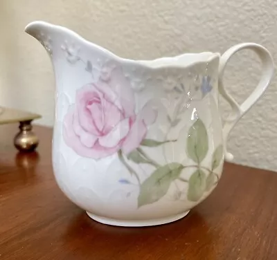 MIKASA April Rose Pattern Bone China Creamer Excellent Condition • $29.99