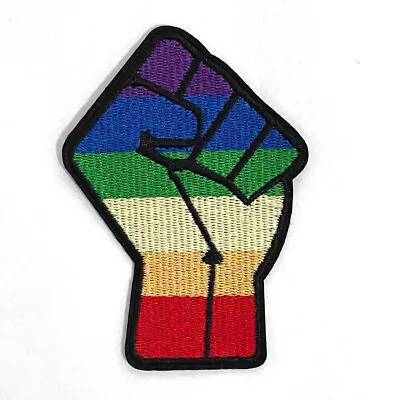 1pc Gay Power Fist LGBT Embroidered Patch Iron On Applique Craft Sewing #2004 • $5.65