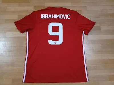 2016/17 Manchester United #9 Ibrahimovic Shirt Adidas XL Europa League Jersey • $80