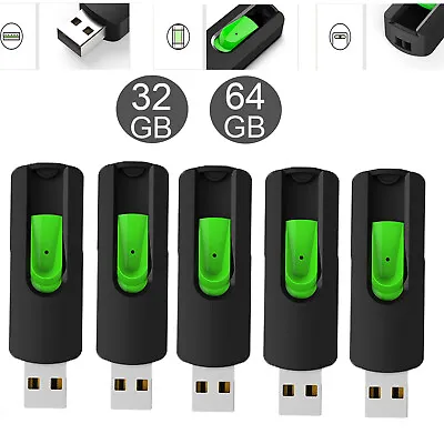 USB Stick 1/5/10Pack Bulk 32GB 64GB Memory Stick Thumb Drive Flash Drive U Disk • $7.59