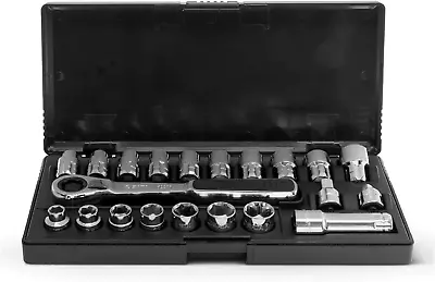 SATA 21-Piece Pass-Thru® Socket Set 3/8-Inch Drive Metric/Sae Sizes With A Pro • $136.95