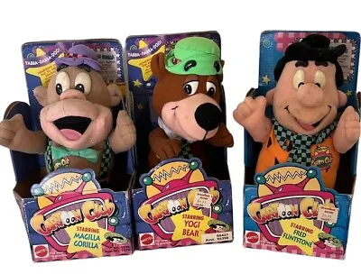 Lot 3 Vintage 1993 Mattel The Flintstones Cartoon Club Plush Figure NIP  Gorilla • $95