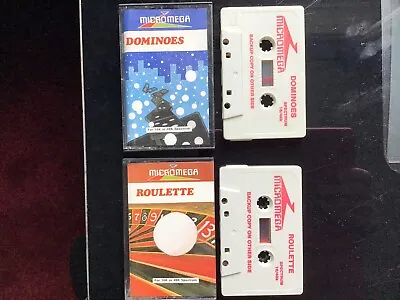 Sinclair ZX Spectrum Roulette & Dominoes 16k 48k Micromega Cassettes • £9.99