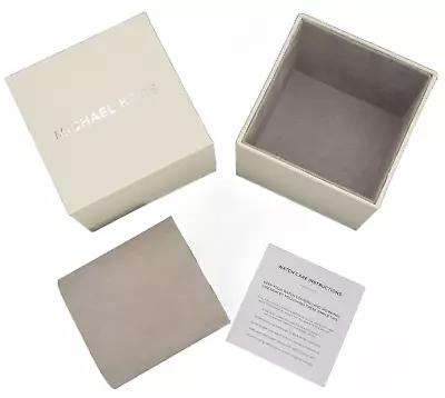 Authentic Michael Kors White Cream Watch Gift Box With Warranty/manual Card • $18.50