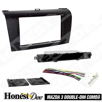 95-7504 Double-Din Car Stereo Mount & Wires For Mazda 3 Radio Install Dash Kit • $35.95