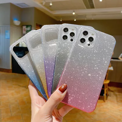 $10.22 • Buy For IPhone 13 Pro Max 12 11 Pro Max XS XR Case Glitter Sparkle Bling Cover