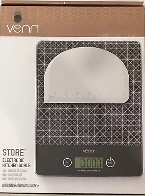 Venn 5kg Digital Kitchen Scales & Integrated Bowl Scraper BNIB • £8.99