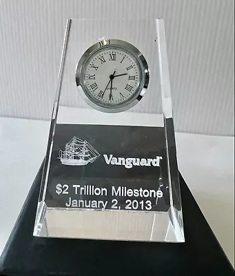Vanguard Financial Company 2013 $2 Trillion Assets Commemorative Crystal Clock • $44.99