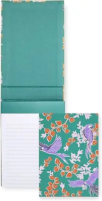 Kate Spade New York Green Desktop Notepad With 200 Lined Pages Bird Party • £16.99