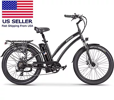 Sohoo 48V 500W 13Ah 26 X2.235 Step Thru / Step Over Electric Bicycle US Seller • $949