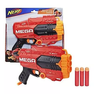 Nerf N-Strike Mega Tri-Break Soft Dart Bullet Gun Blaster Kids 8 Years+ Hasbro • $55.91