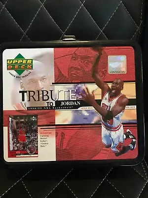 1998-99 Upper Deck Tribute Michael Jordan Basketball Lunch Box Includes Cards • $54